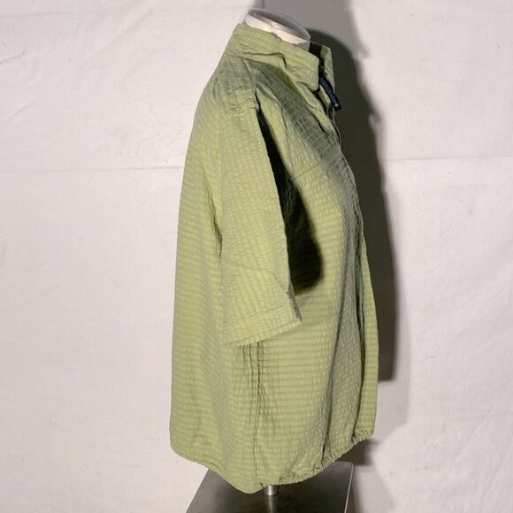 Vintage EzzeWear Green 1/4 Zip Top S - Picture 5 of 14